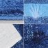 Bathroom Rugs Soft Super Absorbent Anti slip Microfiber Bath Mat Modern Simple Carpet For Tub Shower blue 45 x 65CM