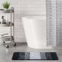Bathroom Rugs Soft Super Absorbent Anti slip Microfiber Bath Mat Modern Simple Carpet For Tub Shower dark gray 45 x 65CM