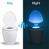 Bathroom Smart Led Night  Light Body Motion Sensor 8 color Decorative Toilet Lamp 8 colors