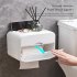 Bathroom Tissue Storage Cases Multi functional Wall mounted Light Luxury Wave Pattern Toilet Paper Dispenser Box green