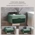 Bathroom Tissue Storage Cases Multi functional Wall mounted Light Luxury Wave Pattern Toilet Paper Dispenser Box green