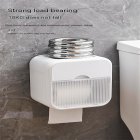 Bathroom Tissue Storage Cases Multi-functional Wall-mounted Light Luxury Wave Pattern Toilet Paper Dispenser Box