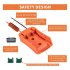 Battery Adapter 18v 20v Dock Power Mount Connector for Black Decker Stanley Porter Cable Lithium Battery Orange