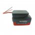 Battery Adapter Compatible for Metabo 18v Dock Power Connector for 18v Tools Black