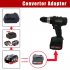 Battery Adapter Compatible for Bosch 18v Bat Series Battery Converted Tool Black
