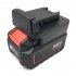 Battery Adapter Compatible for Devon 20v Lithium Battery to Milwaukee 18v M18 Converting Tool