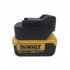 Battery Adapter for Dewalt 20v Dcb Series Lithium Battery Converted to Hitachi 18v Flat Push Lithium Battery Black