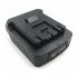 Battery Adapter with Charging Function Compatible for Makita 18v Li ion Battery Conversion Black