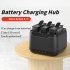 Battery Charging Hub Charging 3 Batteries Action Camera Accessories With Charging Indicator Light Charging Station Compatible For DJI OSMO Action 4 3 Cameras bl