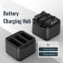 Battery Charging Hub Charging 3 Batteries Action Camera Accessories With Charging Indicator Light Charging Station Compatible For DJI OSMO Action 4 3 Cameras bl