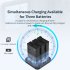 Battery Charging Hub Charging 3 Batteries Action Camera Accessories With Charging Indicator Light Charging Station Compatible For DJI OSMO Action 4 3 Cameras bl