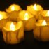 Battery Operated Candles    Flameless    Flickering Amber Yellow Flame   12PCS   
