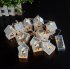 Battery Powered 10 LED Fawn Wooden Warm White Linkable 4 Feet Christmas String  Lights