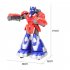 Battle Robot Remote Control Fight Robot With Battery Charging Cable Remote Control Lighting Remote Robot Gifts For Birthday blue