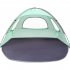 Beach Tent  210T Sun Protection Beach Shade Tent  8 0mm Fiberglass Frame Sun Shelter Canopy  Easy Setup Cabana Beach Tent With Carrying Bag green 260 165 150CM