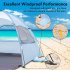 Beach Tent  210T Sun Protection Beach Shade Tent  8 0mm Fiberglass Frame Sun Shelter Canopy  Easy Setup Cabana Beach Tent With Carrying Bag green 260 165 150CM