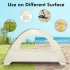 Beach Tent  210T Sun Protection Beach Shade Tent  8 0mm Fiberglass Frame Sun Shelter Canopy  Easy Setup Cabana Beach Tent With Carrying Bag green 260 165 150CM