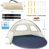 Beach Tent  210T Sun Protection Beach Shade Tent  8 0mm Fiberglass Frame Sun Shelter Canopy  Easy Setup Cabana Beach Tent With Carrying Bag green 260 165 150CM