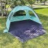 Beach Tent  210T Sun Protection Beach Shade Tent  8 0mm Fiberglass Frame Sun Shelter Canopy  Easy Setup Cabana Beach Tent With Carrying Bag green 260 165 150CM
