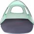 Beach Tent  210T Sun Protection Beach Shade Tent  8 0mm Fiberglass Frame Sun Shelter Canopy  Easy Setup Cabana Beach Tent With Carrying Bag green 260 165 150CM