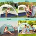 Beach Tent  210T Sun Protection Beach Shade Tent  8 0mm Fiberglass Frame Sun Shelter Canopy  Easy Setup Cabana Beach Tent With Carrying Bag green 260 165 150CM