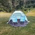 Beach Tent  210T Sun Protection Beach Shade Tent  8 0mm Fiberglass Frame Sun Shelter Canopy  Easy Setup Cabana Beach Tent With Carrying Bag green 260 165 150CM