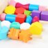 Beads Sequencing Toy Wooden Stacking Blocks Lacing Beads Shape Matching Color Cognition Learning Toys Gifts For Kids As shown