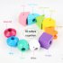 Beads Sequencing Toy Wooden Stacking Blocks Lacing Beads Shape Matching Color Cognition Learning Toys Gifts For Kids As shown
