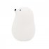 Bear Night Light 4W 2600k Silicone Cute Little White Bear Pat Light Nursery Light For Baby And Toddler Night Light For Bedroom Kids Room warm white light