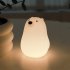 Bear Night Light 4W 2600k Silicone Cute Little White Bear Pat Light Nursery Light For Baby And Toddler Night Light For Bedroom Kids Room warm white light