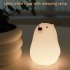 Bear Night Light 4W 2600k Silicone Cute Little White Bear Pat Light Nursery Light For Baby And Toddler Night Light For Bedroom Kids Room warm white light