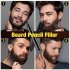 Beard  Filling  Pen  Kit Facial Hair Styling Eyebrow Tool Travel Plastic Box Beard Pen Combo Dark brown Normal specifications