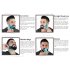 Beard Shaping Styling Template Beard Comb Men Shaving Tools Hair Beard Trim Template Comb white