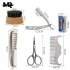 Beard Suit Beard Comb Stainless Steel Template Tool Beard Styling Comb Beard Care Cleaning Kit 6pcs set Normal specifications