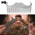 Beard Suit Beard Comb Stainless Steel Template Tool Beard Styling Comb Beard Care Cleaning Kit 6pcs set Normal specifications