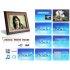 Beautiful 12 inch wooden digital photo frame that is a first class photo  music  and video media player  Comes with remote control 