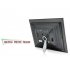 Beautiful 12 inch wooden digital photo frame that is a first class photo  music  and video media player  Comes with remote control 
