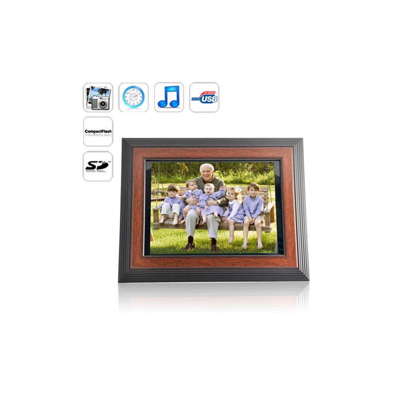 12 Inch Wooden Digital Photo Frame