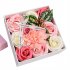 Beautiful Colored Soap  Flower  Gift  Box Plant Essential Oil Bath Soap Wedding Valentine Day Teacher Day Mother Day Rose Gift Red