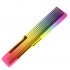 Beauty Caring Products Haircut Hairdresser Comb Colorful Rainbow Comb Portable Personal Hairdressing Tool color
