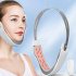 Beauty Massager For Face And Neck  Electric Face Lifting Firming Chin Vibration Massager  Blue Light Irradiation Face Lifting Belt With Remote Control White Eng