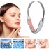 Beauty Massager For Face And Neck  Electric Face Lifting Firming Chin Vibration Massager  Blue Light Irradiation Face Lifting Belt With Remote Control White Eng