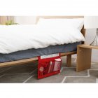 Bed Side Pocket Sofa Bag Oxford Cloth Storage Bag for Mobile Phone Remote Control Glasses red 33   24cm