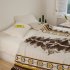 Bedding Blanket Cotton Cartoon Anime Leisure Nap Knitted Throw Blanket For Home Sofa Office Camping 130 x 160cm yellow 130 x 160CM