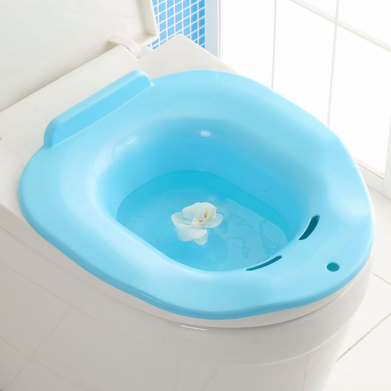 Bedpans Anti-splashing Cat Toilet Litter Container Tray for Pet Training blue