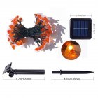 Bee Shape Led Solar String Lights Energy Saving Outdoor Lights For Fence Lawn Patio Garden Decoration 6.5m 30 lights