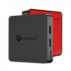 Beelink GT1 MINI TV Box   Amlogic S905X2  Android 8 1  Quad Core  4GB RAM  32GB ROM  BLACK RED  EU PLUG  