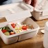Bento Box For Office Leak Proof Sealed Lunch Dinner Containers Reusable Lunch Box With Compartments Microwave Safe  Chopsticks And Spoon Included  green Square 