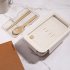 Bento Box For Office Leak Proof Sealed Lunch Dinner Containers Reusable Lunch Box With Compartments Microwave Safe  Chopsticks And Spoon Included  green Square 