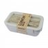 Bento Box For Office Leak Proof Sealed Lunch Dinner Containers Reusable Lunch Box With Compartments Microwave Safe  Chopsticks And Spoon Included  green Square 